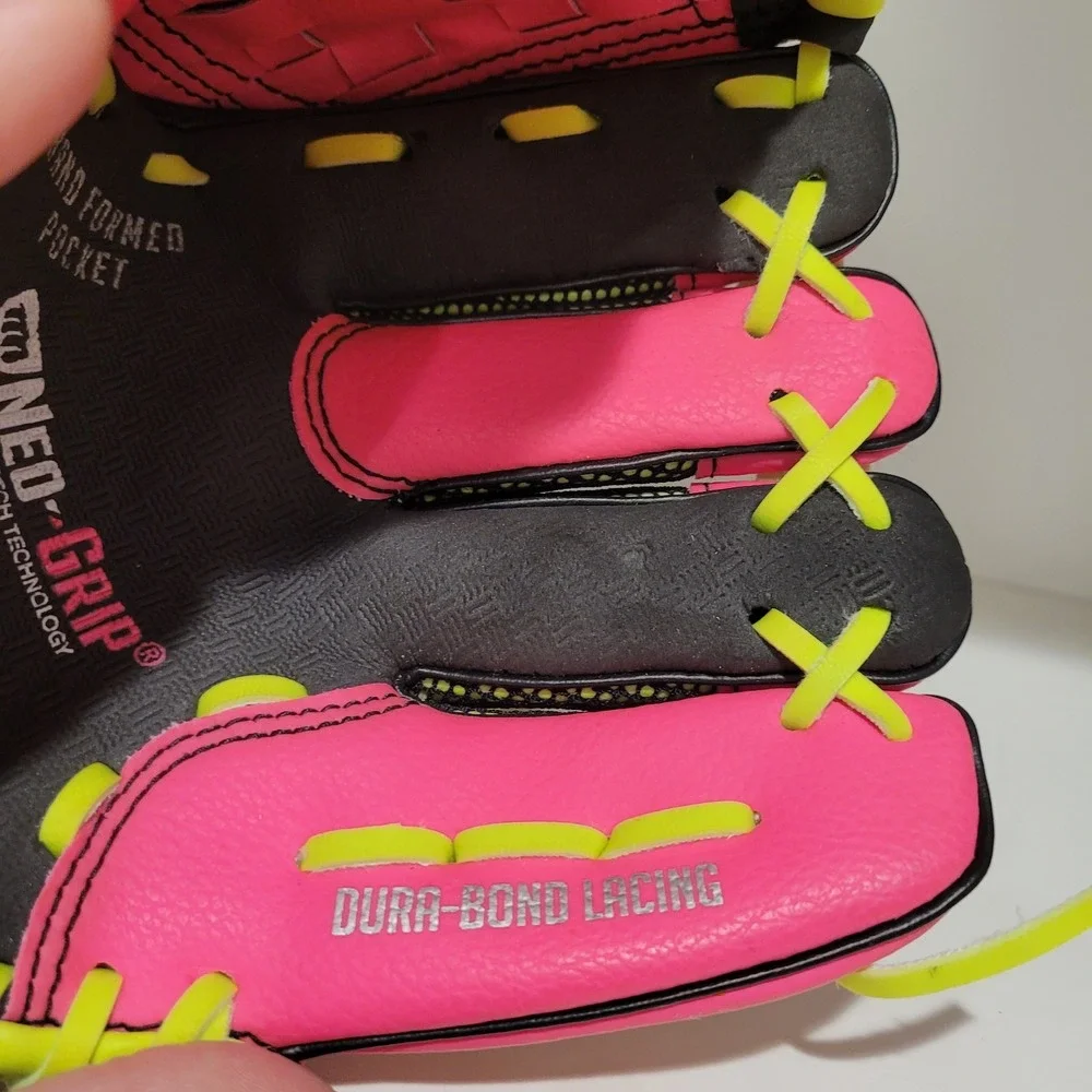 Franklin Sports Kids Youth Baseball Softball Teeball‎ Neo Grip Glove Pink 9